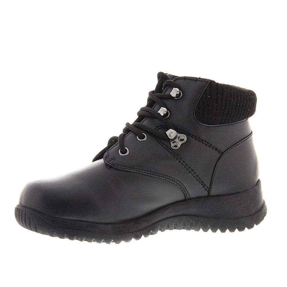 Wanderlust Boston Women's Black Leather Lace-Up Boots Size 9.5